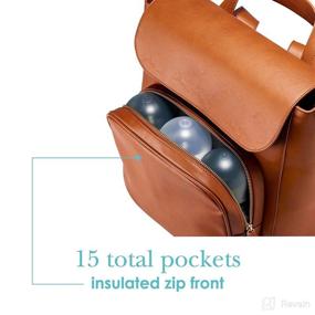 img 1 attached to 🔍 Optimized for SEO: JJ Cole Brookmont Cognac Diaper Bag