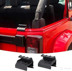 img 4 attached to Retainer Brackets Tailgate 2007 2018 Wrangler