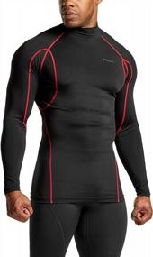 img 3 attached to Men'S UPF 50+ Compression Shirts - TSLA 1 Or 3 Pack, Perfect For Athletic Workouts, Water Sports And Rash Guard Protection