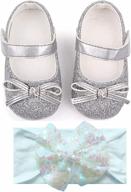 lidiano sequin 🎀 bowknot anti-slip headband girls' flats логотип