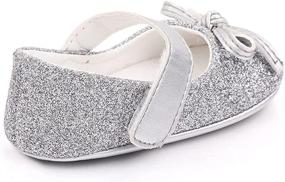 img 1 attached to Lidiano Sequin 🎀 Bowknot Anti-Slip Headband Girls' Flats