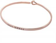 spinningdaisy women's personal mantra cuff bracelet - encouraging gift for friends логотип