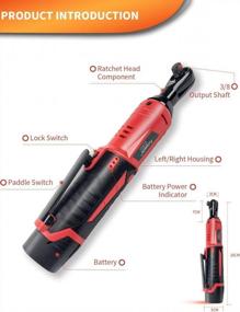 img 3 attached to AOBEN 3/8" 12V Electric Ratchet Wrench Set With 2000MAh Battery & Charger - Power Tool Kit
