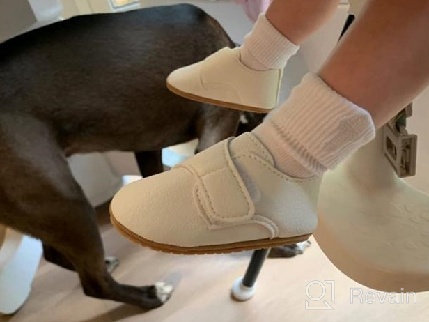 img 1 attached to HsdsBebe Baby Boys Girls Oxford Shoes: Stylish PU Leather Sneakers with Rubber Sole – Anti-Slip Infant Walking Shoes for Toddler Ankle Boots and Moccasins review by Kyle Armstrong