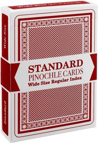 img 3 attached to 12 Red Decks Of Pinochle Playing Cards By Brybelly - Perfect For Family Game Night!