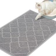 🐾 heeyoo cat litter mat: keep floors clean with large kitty litter box mat - 35 x 23 inches, waterproof & non-slip backing, soft on kitty paws logo