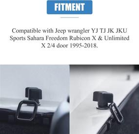 img 3 attached to 🚘 Convenient Hard Top Quick Removal Kit for Jeep Wrangler YJ TJ JK JKU - 8pcs/Set