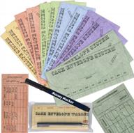 organize your budget with budgetizer's tear & water resistant cash envelopes bundle including a cash organizer wallet and counterfeit bill marker detector - assorted colors included! logo