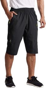 img 4 attached to Explore The Outdoors In Style: TBMPOY Men'S 3/4 Hiking Capri Cargo Pants With Zipper Pockets