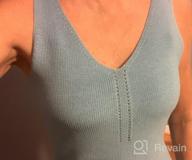 img 1 attached to Stylish And Chic: Cutiefox Women'S V-Neck Knit Tank Tops With Tie Back And Hollow-Out Design For Your Summer Casual Look! review by Yvonne Gallegos