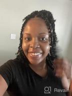 img 1 attached to 30In 7Pcs TOYOTRESS Tiana Passion Twist Pre-Twisted Crochet Braids - Natural Black Synthetic Hair Extension review by Christina Brown