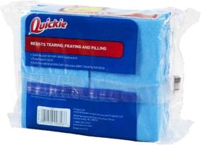 img 2 attached to 🧽 Quickie Non-Scratch Scrubber Sponge (4 Pack) - Long Lasting, Multi-Surface Kitchen Sponge