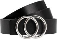 black desinger fashion leather loklik women's accessories : belts logo