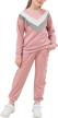 stay fashionable and comfy with gorlya's athletic pullover sweatshirt outfit set for girls logo