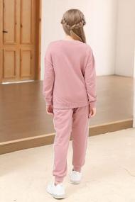 img 3 attached to Stay Fashionable And Comfy With GORLYA'S Athletic Pullover Sweatshirt Outfit Set For Girls