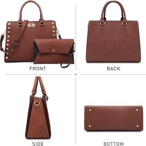 img 2 attached to Designer Handbags Satchel Shoulder Matching Women's Handbags & Wallets : Satchels