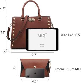 img 1 attached to Designer Handbags Satchel Shoulder Matching Women's Handbags & Wallets : Satchels