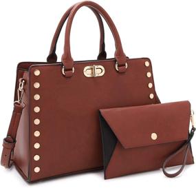 img 4 attached to Designer Handbags Satchel Shoulder Matching Women's Handbags & Wallets : Satchels