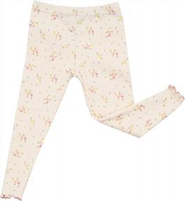 img 2 attached to AVAUMA Kids Pajama Set 6M-7T Baby Boy Girl Cute Toddler Snug Fit Flower Pattern Design Cotton Sleepwear Ruffled Shirring