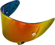 upgraded tinted shield motorcycle visor: red iridium x-14 aftermarket cwr-f cwr-1 pinlock-ready helmet shield for rf1200, rf-sr, x14, and x-spirit 3 helmets logo