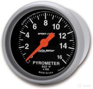 auto meter 3344 sport comp pyrometer logo