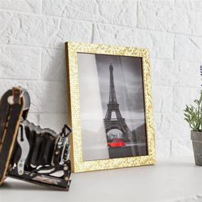 img 1 attached to 🖼️ Enhance Your Treasured Memories with our 4-Pack Embossed Gold Picture Frames: 5x7 Frames with High Definition Glass for Versatile Wall or Tabletop Display