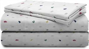 img 1 attached to 🧙 Saturday Park Harry Potter Full Sheet Set - Premium 100% Cotton Luxury Bedding - Official Warner Brothers Product - Includes Flat Sheet, Fitted Sheet, and 2 Pillowcases