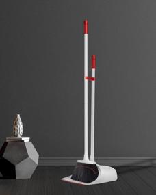 img 3 attached to Efficient And Convenient Long Handle Broom And Dustpan Set For Hassle-Free Cleaning At Home And Office