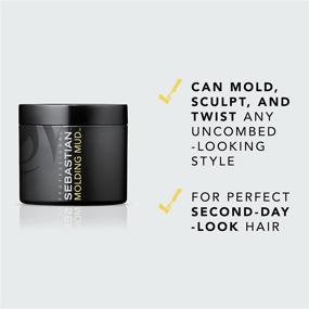 img 3 attached to 💇 Sebastian Molding Mud 2 5 Oz: Sleek and Versatile Styling Product for All Hair Types
