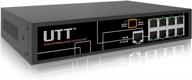 utt s1081p неуправляемый коммутатор poe с 8 портами poe, 1 портом каскадирования ethernet и мощностью 120 вт — стандарт 802.3af — идеально подходит для ip-камер и точек доступа логотип
