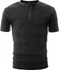 img 3 attached to GIVON Casual Sleeve Lightweight GMT001 BLACK M Men's Clothing for Shirts