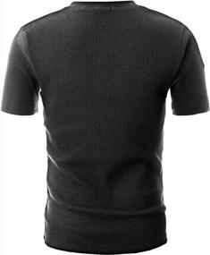 img 2 attached to GIVON Casual Sleeve Lightweight GMT001 BLACK M Men's Clothing for Shirts