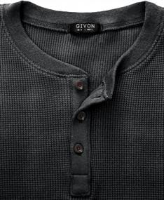 img 1 attached to GIVON Casual Sleeve Lightweight GMT001 BLACK M Men's Clothing for Shirts