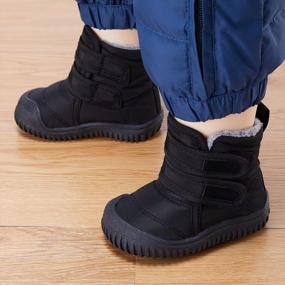 img 3 attached to Warm & Cozy: BMCiTYBM Toddler Snow Boots For Boys & Girls With Faux Fur Lining