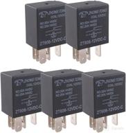 🚗 pack of 5 esupport car heavy duty waterproof relay switch 12v 30a spdt 5pin - ideal for automotive electrical use logo