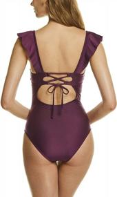 img 3 attached to Channel Your Inner Mermaid With TSLA'S Tummy Control Monokini Swimsuit For Women
