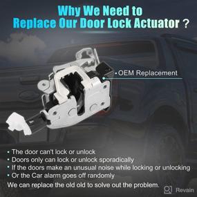 img 2 attached to 🔑 X AUTOHAUX Rear Lower Right Side Door Lock Actuator Motor for Ford Ranger 1998-2011 - 8L5Z-1326412-A 4L5Z-1326412-AB: A Reliable Replacement Part