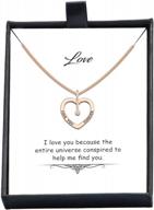 ожерелье с кулоном в форме сердца lecalla из стерлингового серебра для женщин и подростков - любовь, вера и благословение на выпускной и вдохновение логотип
