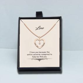 img 3 attached to Ожерелье с кулоном в форме сердца LeCalla из стерлингового серебра для женщин и подростков - любовь, вера и благословение на выпускной и вдохновение