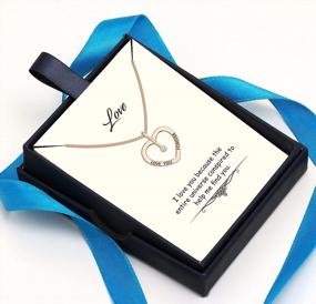 img 2 attached to Ожерелье с кулоном в форме сердца LeCalla из стерлингового серебра для женщин и подростков - любовь, вера и благословение на выпускной и вдохновение