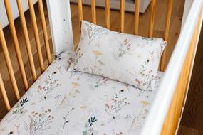img 1 attached to Ultra-Soft Jersey Knit Toddler Pillowcase - 2 Pack For Crib, Kids & Travel - Wildflower Design