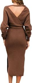 img 1 attached to VamJump Backless Batwing Bodycon Sweater Women's Clothing via Dresses