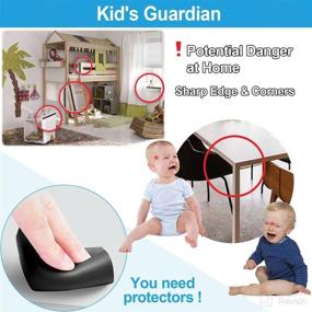 img 2 attached to 👶 Baby Safety Edge Corner Guards Protector Set - 4M/13ft Edges Protector + 8 Corner Guards for Kids Foam, Furniture, and Tables - Child Baby Proof Bumpers - Pre-Taped for Direct Use
