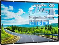 jwsit 120 inch outdoor projector screen – hd foldable anti-crease movie screen with carrying bag for home theater, backyard, and outdoor use in 16:9 aspect ratio logo