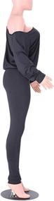 img 1 attached to Stylish and Stretchy Shoulder Tracksuit Sweatsuit Jumpsuit for Women at Jumpsuits, Rompers & Overalls