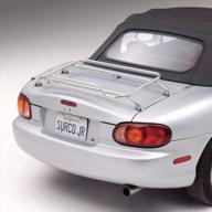 stainless steel deck rack for mazda miata: surco dr1001 with removable design logo