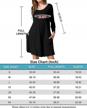 women's casual 3/4 sleeve swing dress with pockets t-shirt loose fit logo