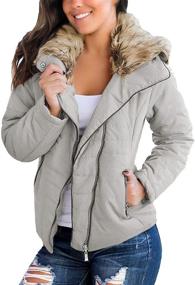 img 2 attached to 🧥 Vetinee Women's Casual Pockets Quilted Jacket: Stylish Outerwear for Coats, Jackets & Vests