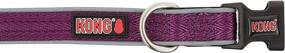 img 2 attached to Premium Padded Weave Reflective Dog Collar by KONG Comfort