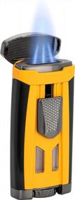 img 3 attached to Xikar HP3: The Ultimate Triple-Flame Cigar Lighter With Honeycomb Texture And EZ-View Red Fuel Window